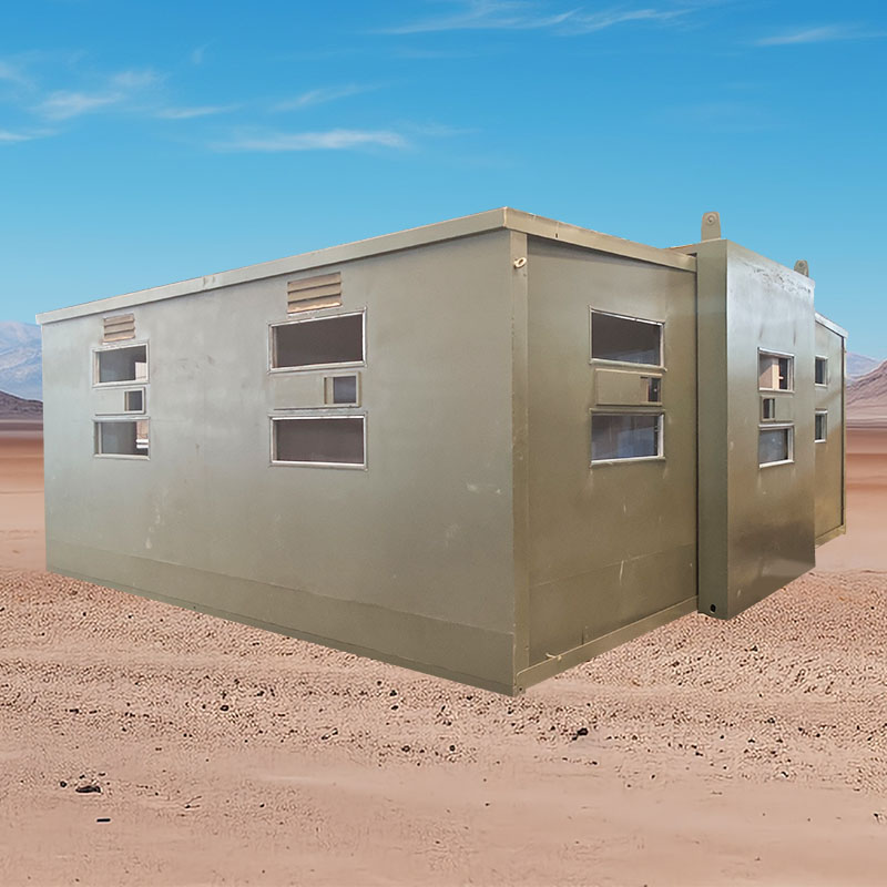 How are bulletproof container houses constructed?